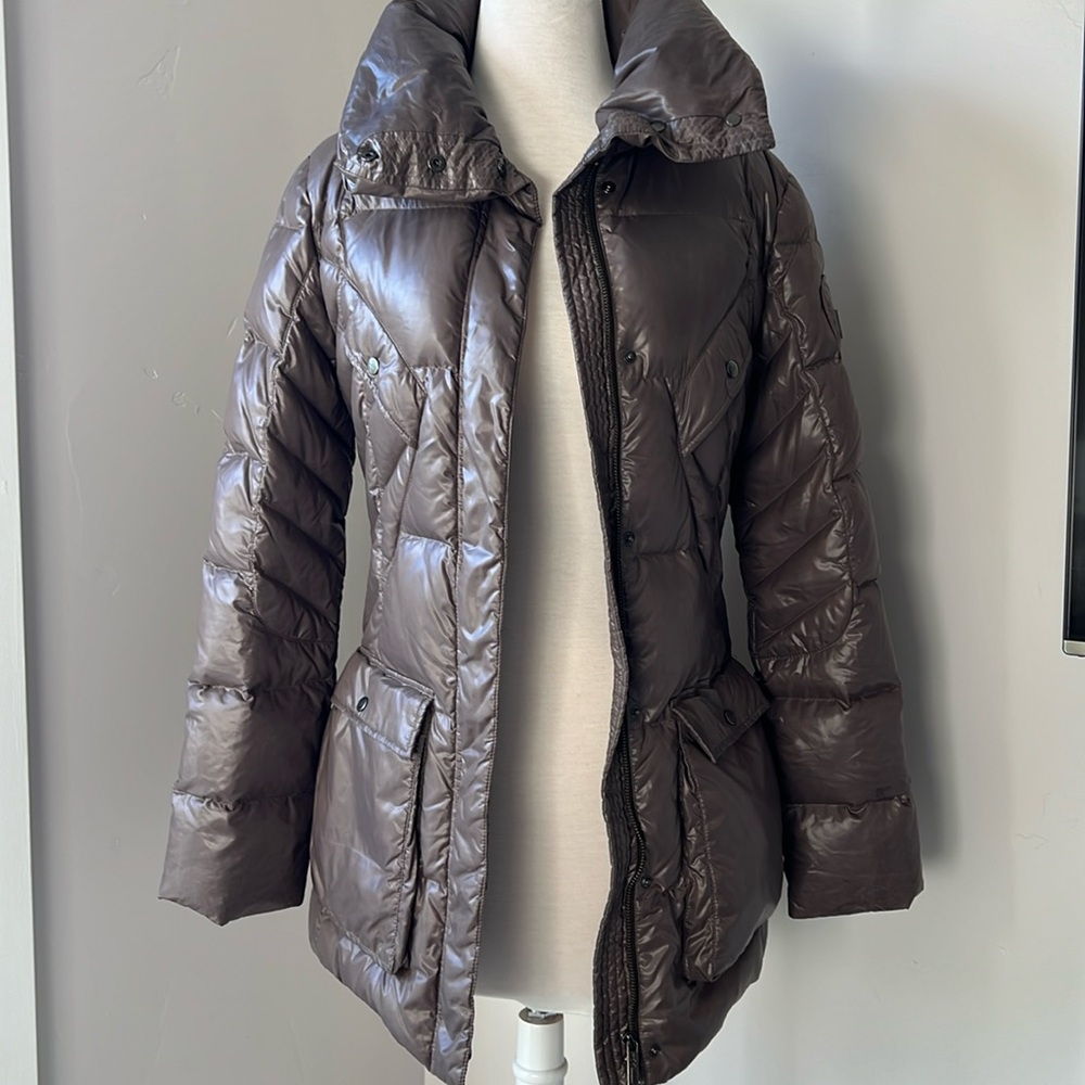 ADD Italy Down Parka Coat Belted Size U.S. 4
